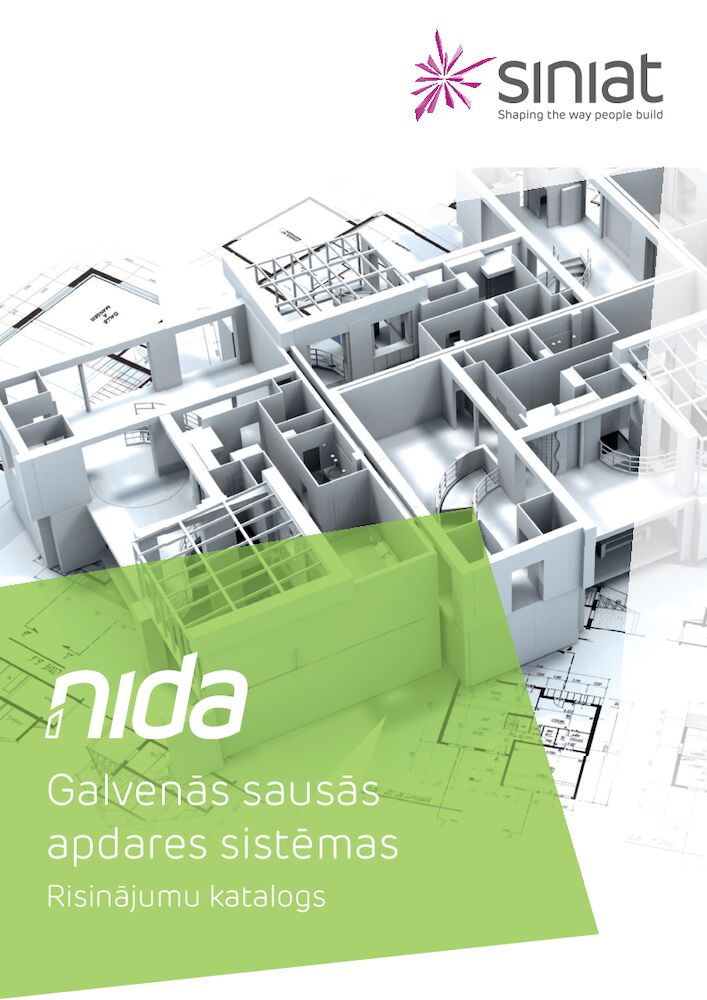 NIDA Galvenās sausās apdares sistēmas Risinājumu katalogs